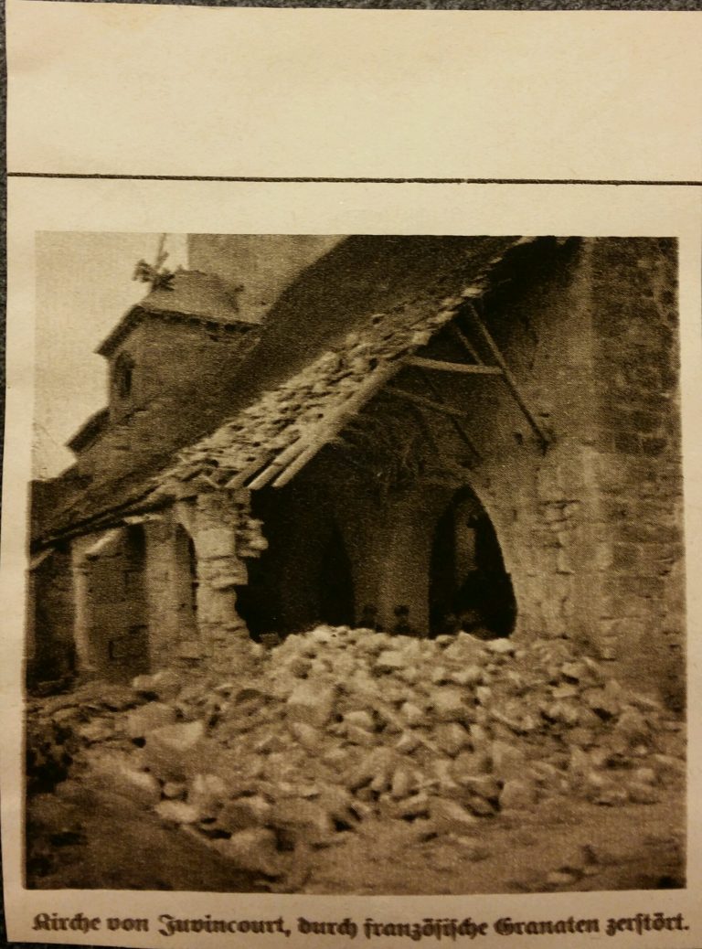 072 Église de Juvincourt, détruite par les obus français